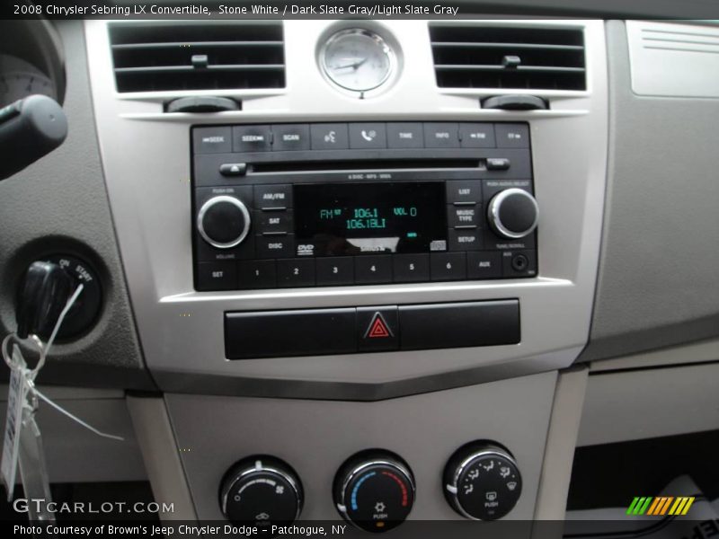 Stone White / Dark Slate Gray/Light Slate Gray 2008 Chrysler Sebring LX Convertible