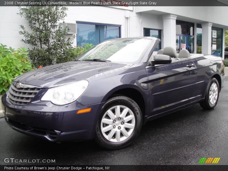 Modern Blue Pearl / Dark Slate Gray/Light Slate Gray 2008 Chrysler Sebring LX Convertible