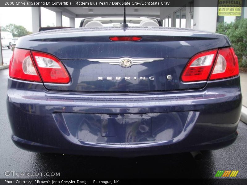 Modern Blue Pearl / Dark Slate Gray/Light Slate Gray 2008 Chrysler Sebring LX Convertible