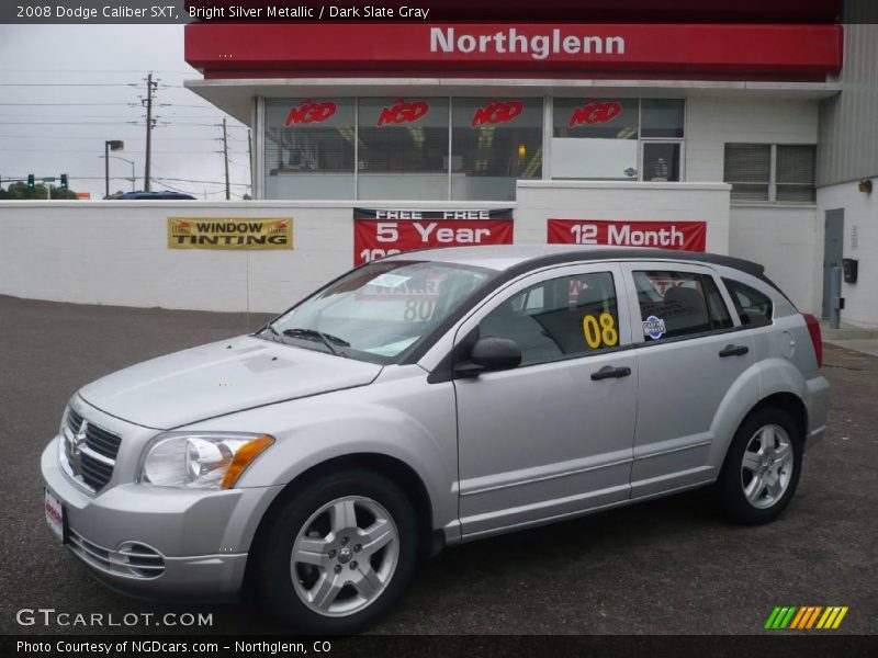 Bright Silver Metallic / Dark Slate Gray 2008 Dodge Caliber SXT