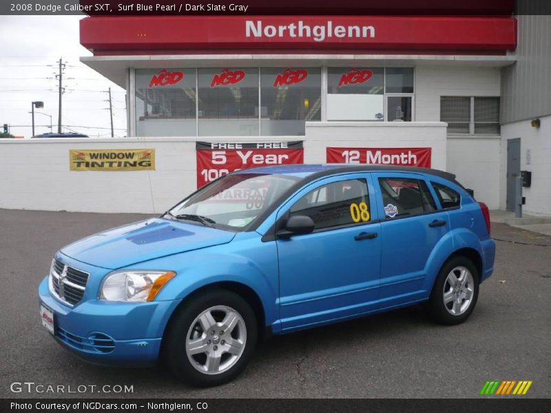 Surf Blue Pearl / Dark Slate Gray 2008 Dodge Caliber SXT