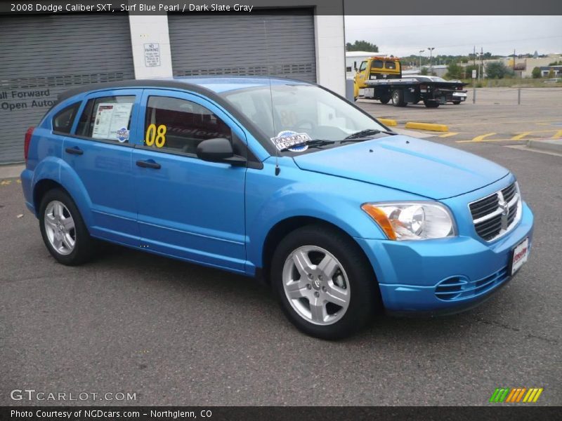 Surf Blue Pearl / Dark Slate Gray 2008 Dodge Caliber SXT