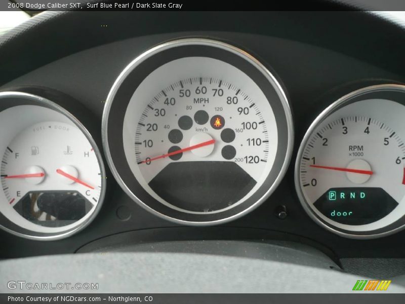 Surf Blue Pearl / Dark Slate Gray 2008 Dodge Caliber SXT