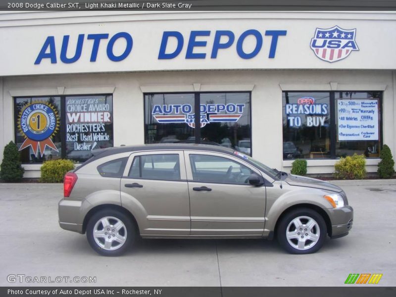 Light Khaki Metallic / Dark Slate Gray 2008 Dodge Caliber SXT