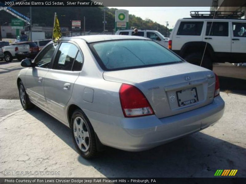 Silver Pewter / Gray 2003 Hyundai Elantra GLS Sedan