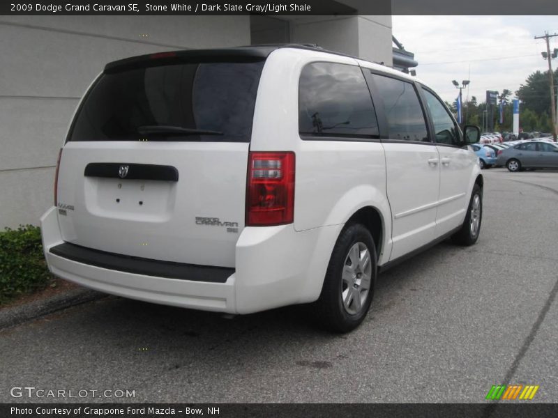 Stone White / Dark Slate Gray/Light Shale 2009 Dodge Grand Caravan SE