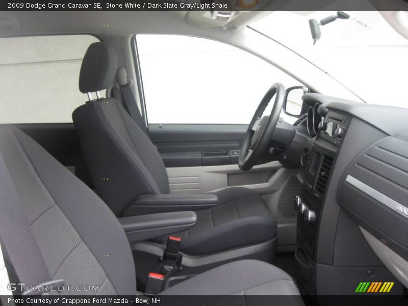 Stone White / Dark Slate Gray/Light Shale 2009 Dodge Grand Caravan SE
