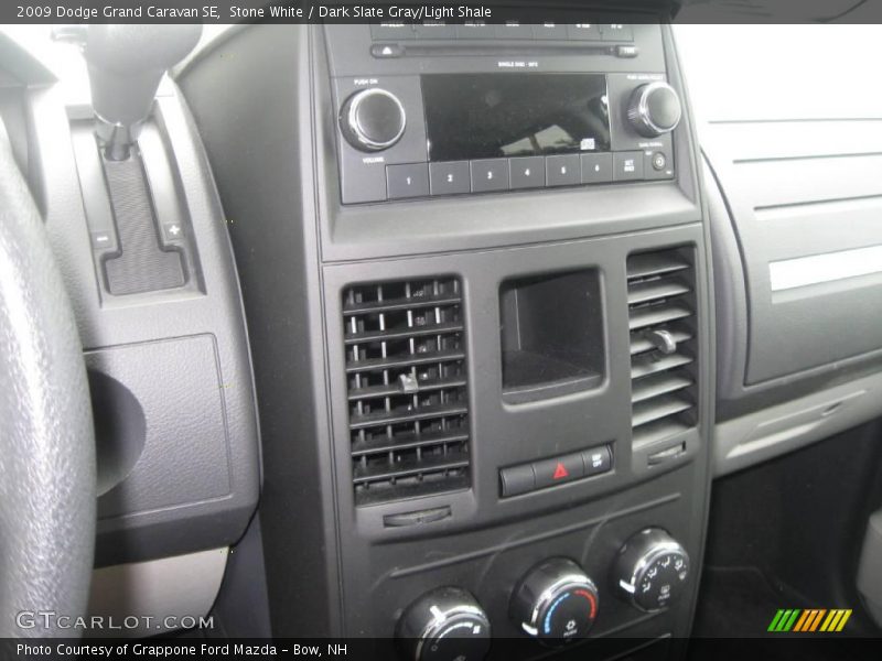 Stone White / Dark Slate Gray/Light Shale 2009 Dodge Grand Caravan SE