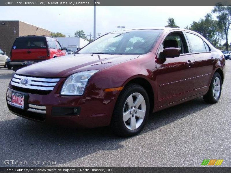 Merlot Metallic / Charcoal Black 2006 Ford Fusion SE V6