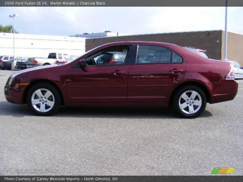 Merlot Metallic / Charcoal Black 2006 Ford Fusion SE V6