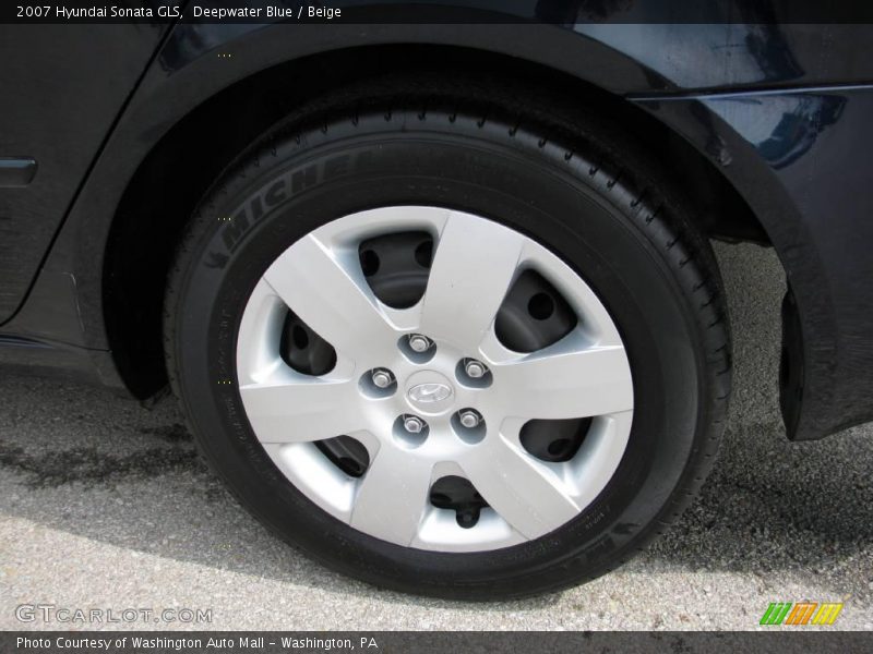 Deepwater Blue / Beige 2007 Hyundai Sonata GLS