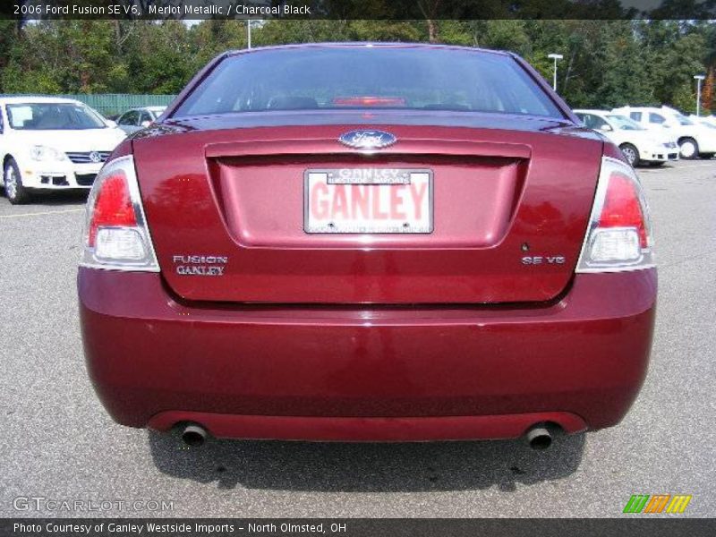Merlot Metallic / Charcoal Black 2006 Ford Fusion SE V6