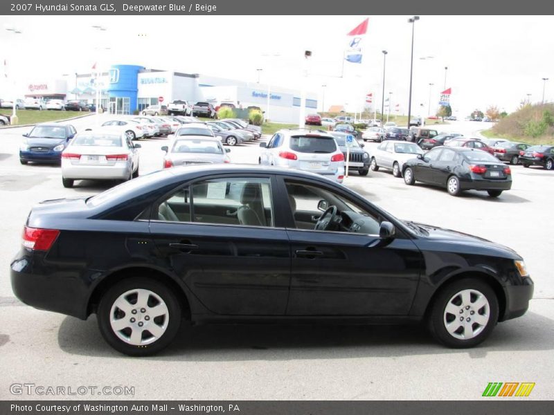 Deepwater Blue / Beige 2007 Hyundai Sonata GLS