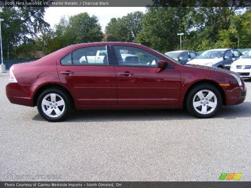 Merlot Metallic / Charcoal Black 2006 Ford Fusion SE V6