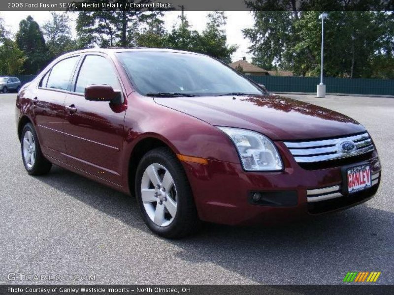 Merlot Metallic / Charcoal Black 2006 Ford Fusion SE V6
