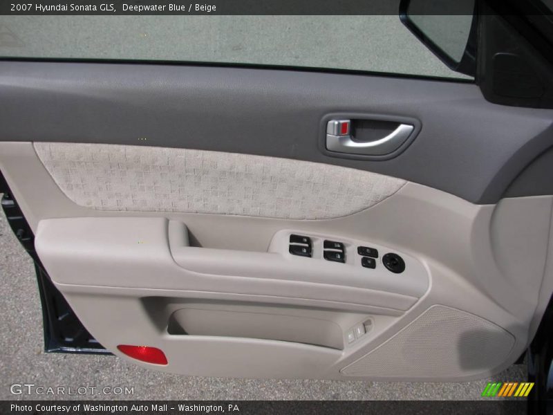 Deepwater Blue / Beige 2007 Hyundai Sonata GLS