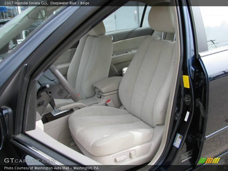 Deepwater Blue / Beige 2007 Hyundai Sonata GLS