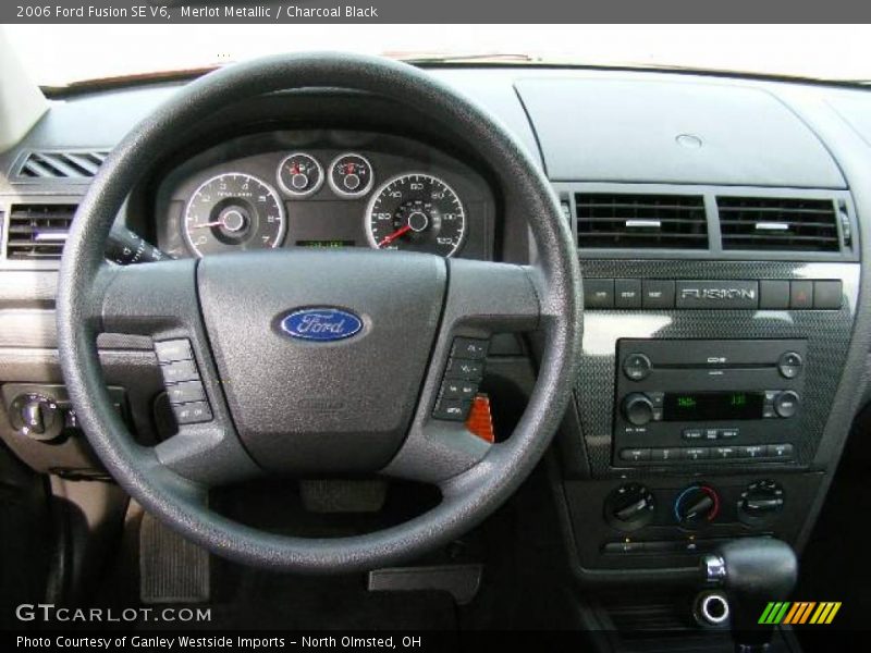 Merlot Metallic / Charcoal Black 2006 Ford Fusion SE V6
