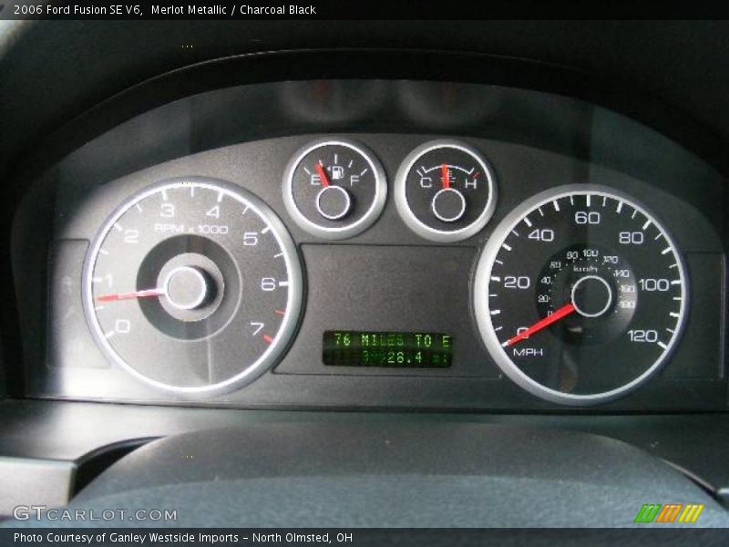 Merlot Metallic / Charcoal Black 2006 Ford Fusion SE V6