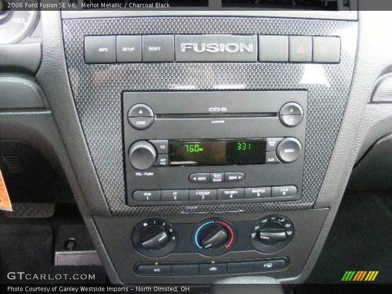 Merlot Metallic / Charcoal Black 2006 Ford Fusion SE V6
