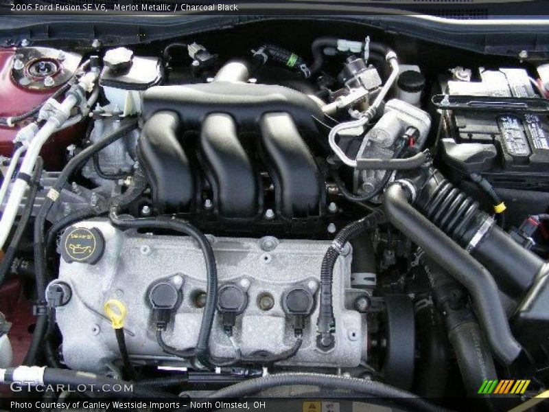 Merlot Metallic / Charcoal Black 2006 Ford Fusion SE V6