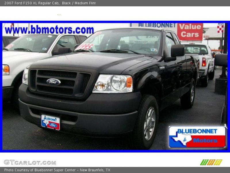 Black / Medium Flint 2007 Ford F150 XL Regular Cab