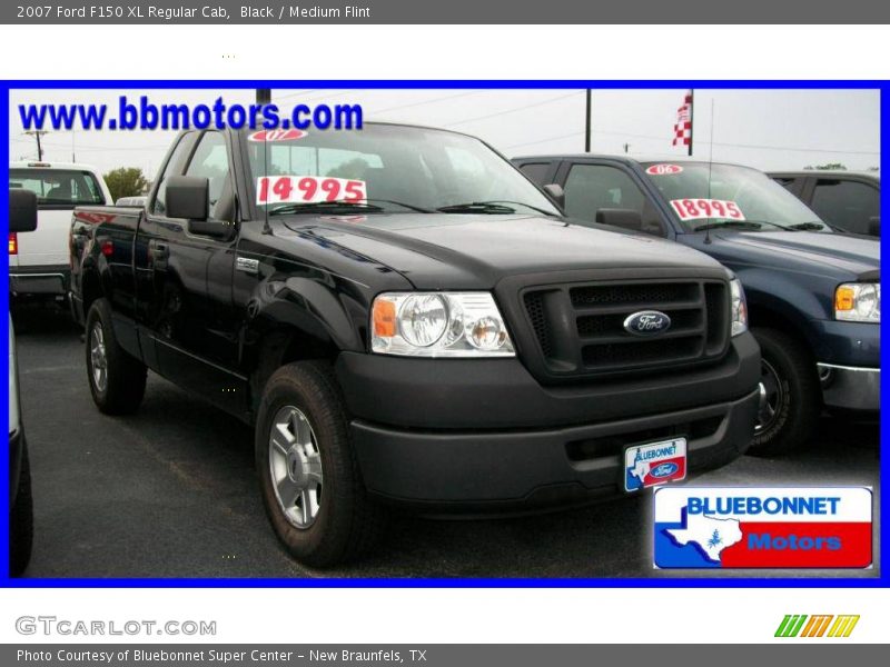 Black / Medium Flint 2007 Ford F150 XL Regular Cab