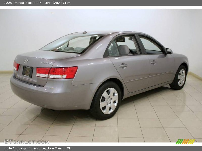 Steel Gray / Gray 2008 Hyundai Sonata GLS