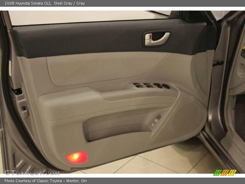 Steel Gray / Gray 2008 Hyundai Sonata GLS