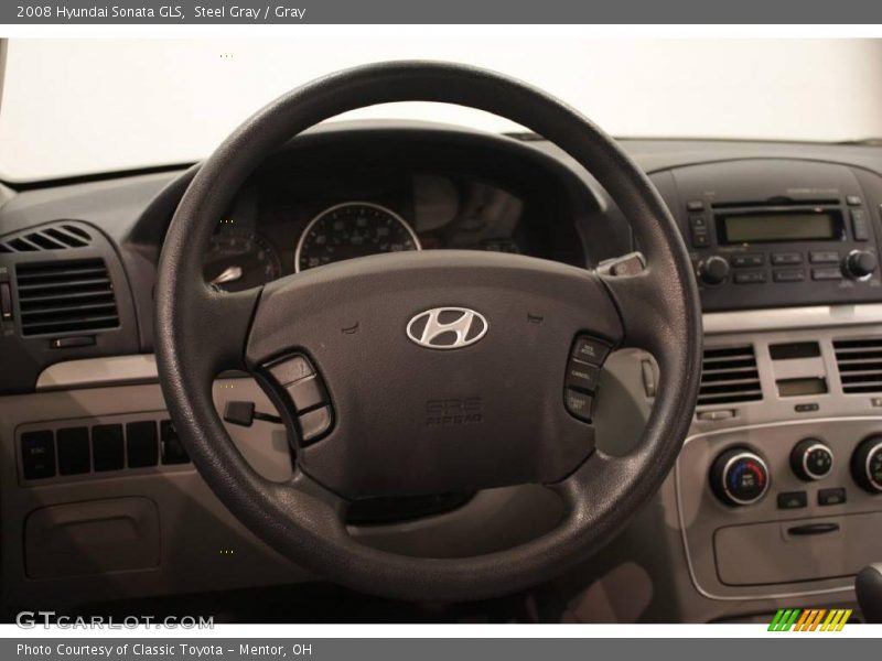 Steel Gray / Gray 2008 Hyundai Sonata GLS