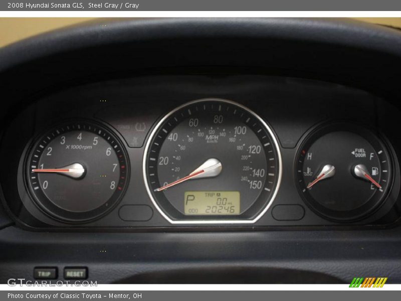 Steel Gray / Gray 2008 Hyundai Sonata GLS