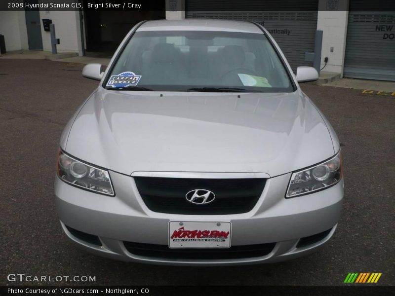 Bright Silver / Gray 2008 Hyundai Sonata GLS