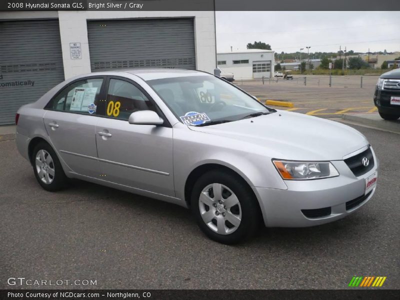 Bright Silver / Gray 2008 Hyundai Sonata GLS