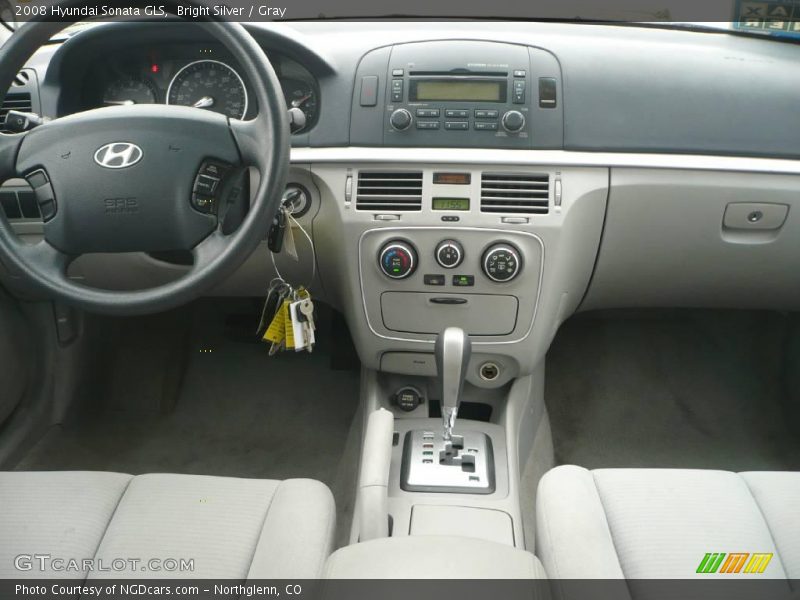 Bright Silver / Gray 2008 Hyundai Sonata GLS