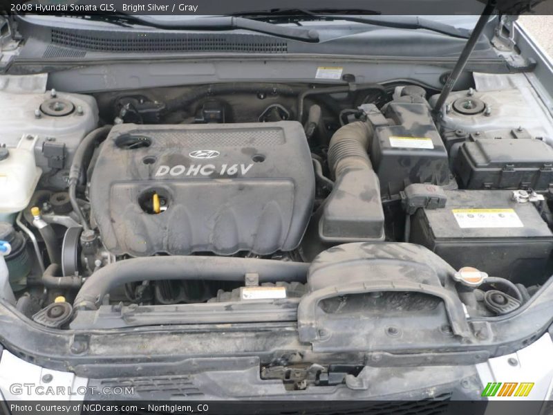 Bright Silver / Gray 2008 Hyundai Sonata GLS