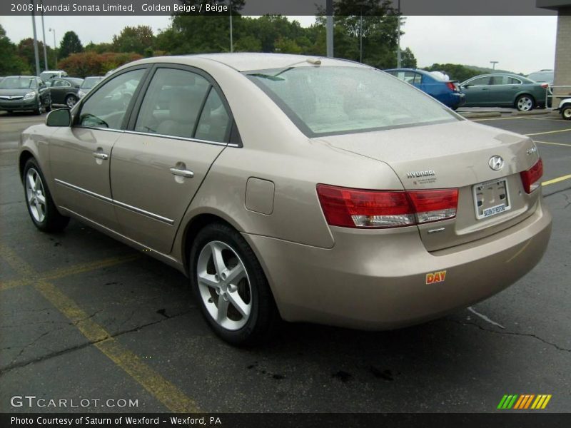 Golden Beige / Beige 2008 Hyundai Sonata Limited