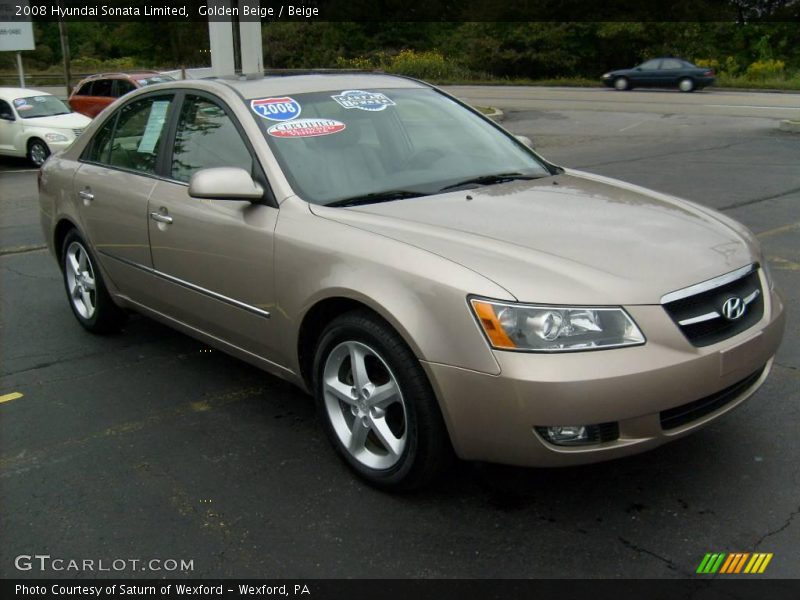 Golden Beige / Beige 2008 Hyundai Sonata Limited
