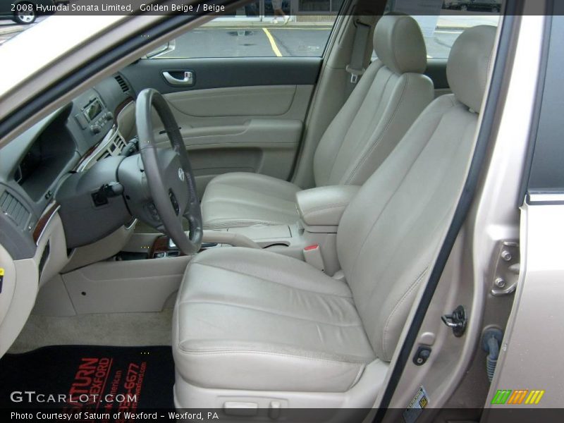 Golden Beige / Beige 2008 Hyundai Sonata Limited