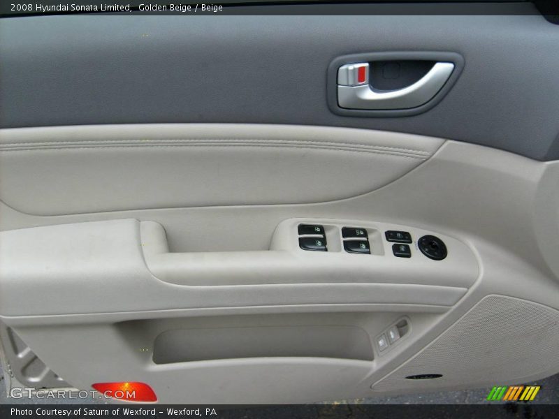 Golden Beige / Beige 2008 Hyundai Sonata Limited