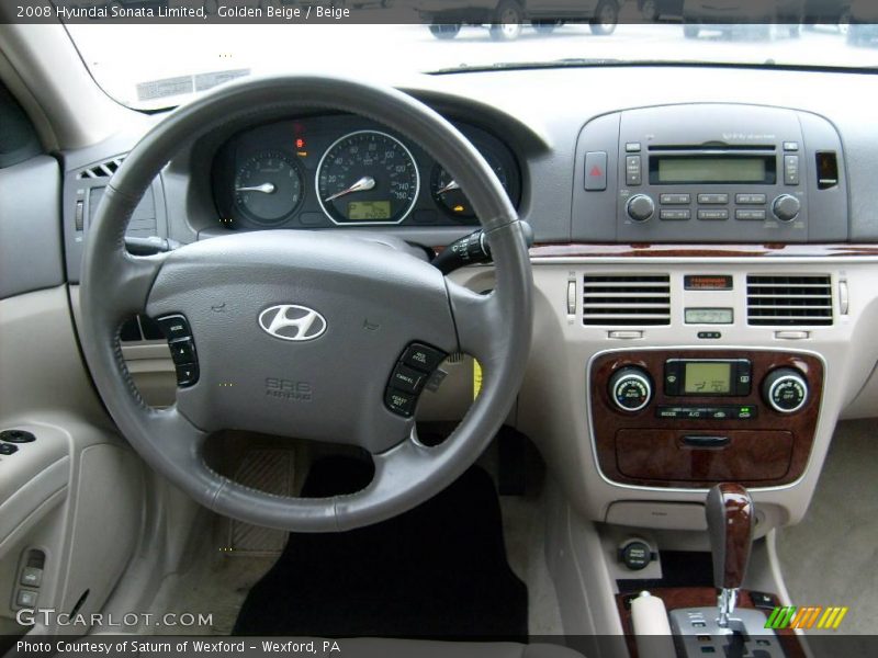 Golden Beige / Beige 2008 Hyundai Sonata Limited
