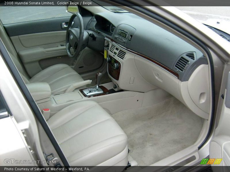 Golden Beige / Beige 2008 Hyundai Sonata Limited