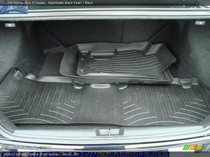 Nighthawk Black Pearl / Black 2008 Honda Civic Si Sedan