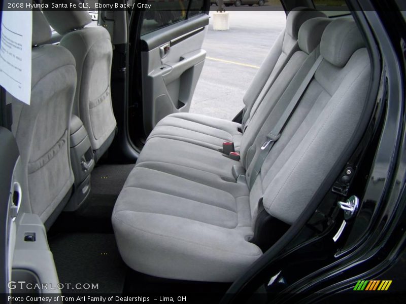 Ebony Black / Gray 2008 Hyundai Santa Fe GLS