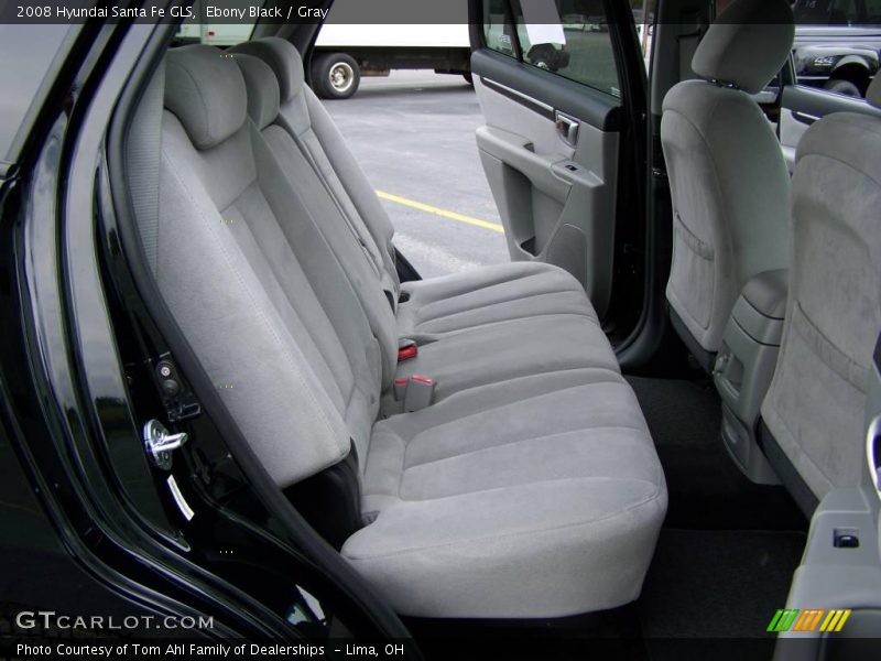 Ebony Black / Gray 2008 Hyundai Santa Fe GLS