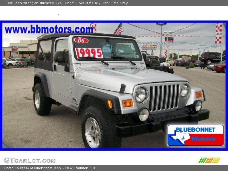 Bright Silver Metallic / Dark Slate Gray 2006 Jeep Wrangler Unlimited 4x4