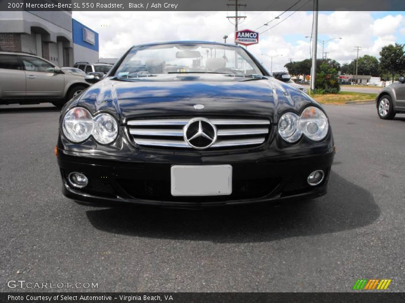 Black / Ash Grey 2007 Mercedes-Benz SL 550 Roadster