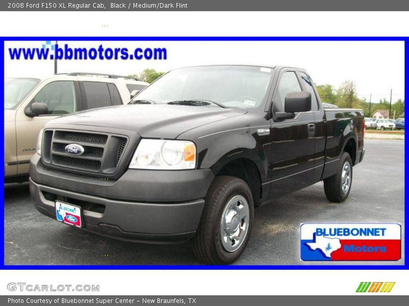 Black / Medium/Dark Flint 2008 Ford F150 XL Regular Cab