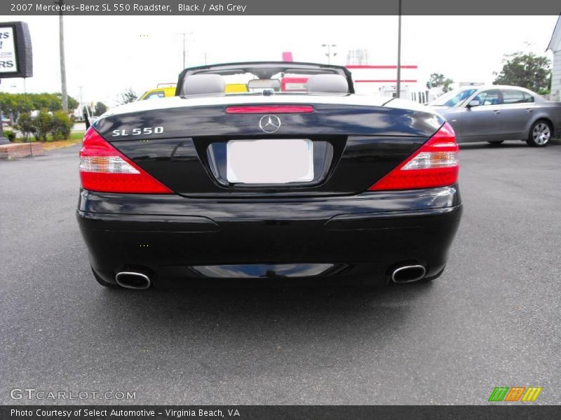 Black / Ash Grey 2007 Mercedes-Benz SL 550 Roadster