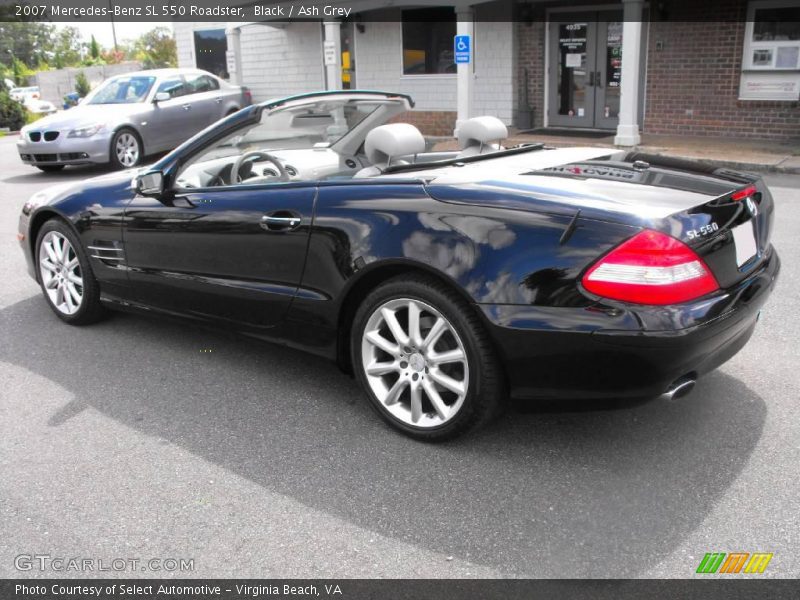 Black / Ash Grey 2007 Mercedes-Benz SL 550 Roadster