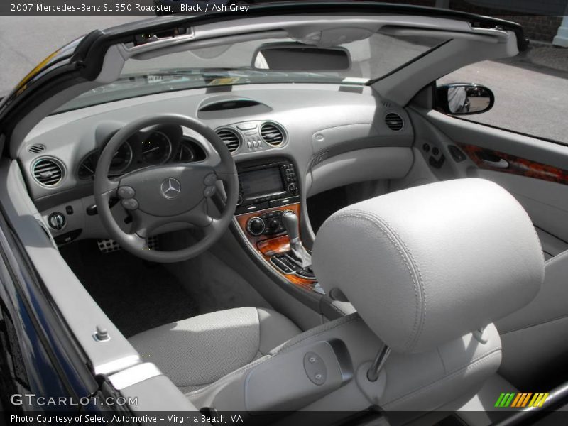 Black / Ash Grey 2007 Mercedes-Benz SL 550 Roadster